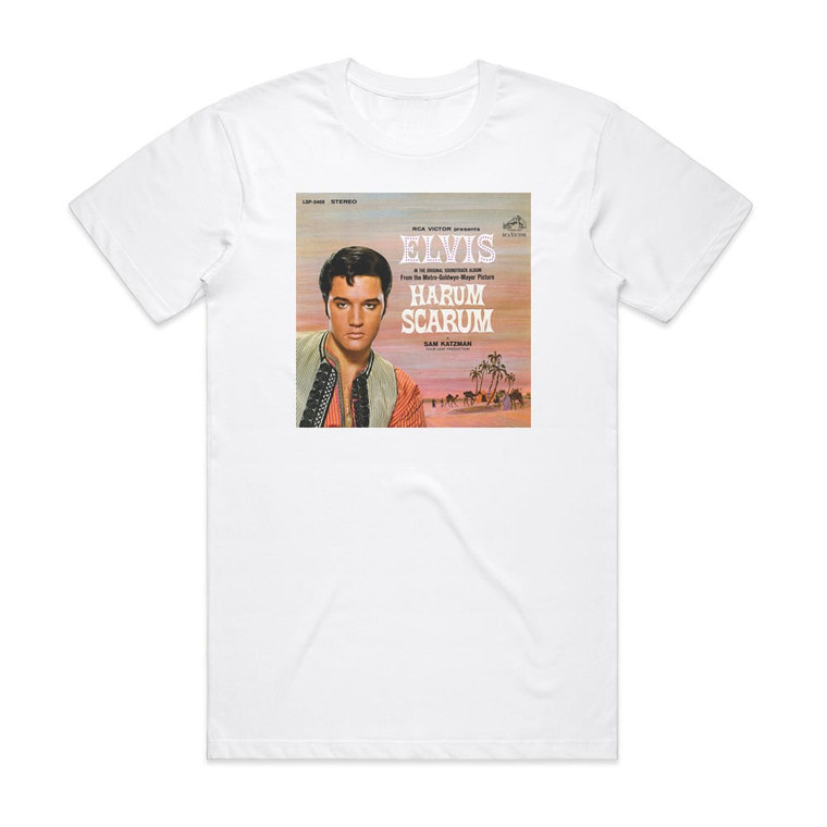 Elvis Presley Harum Scarum Album Cover T-Shirt White