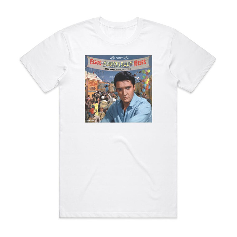 Elvis Presley Roustabout Album Cover T-Shirt White