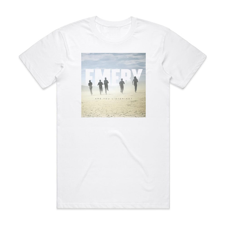 Emery Are You Listening Album Cover T-Shirt White