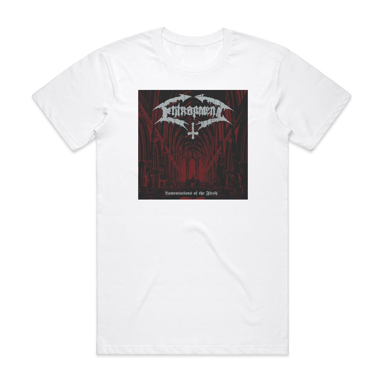Entrapment Lamentations Of The Flesh Album Cover T-Shirt White