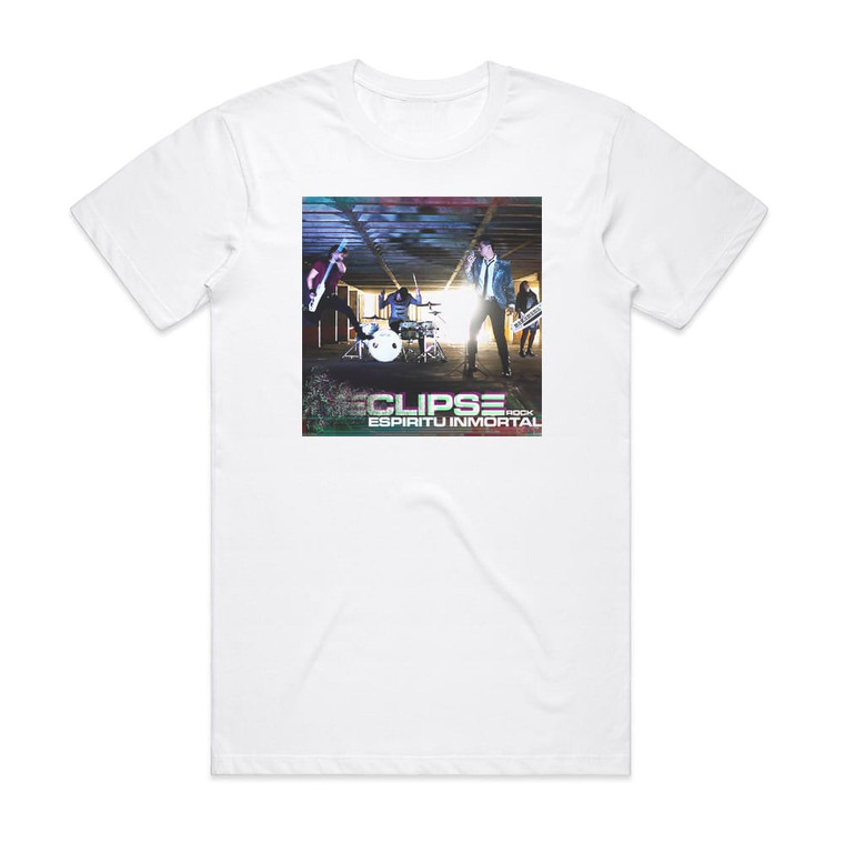 Eclipse Rock Espritu Inmortal Album Cover T-Shirt White