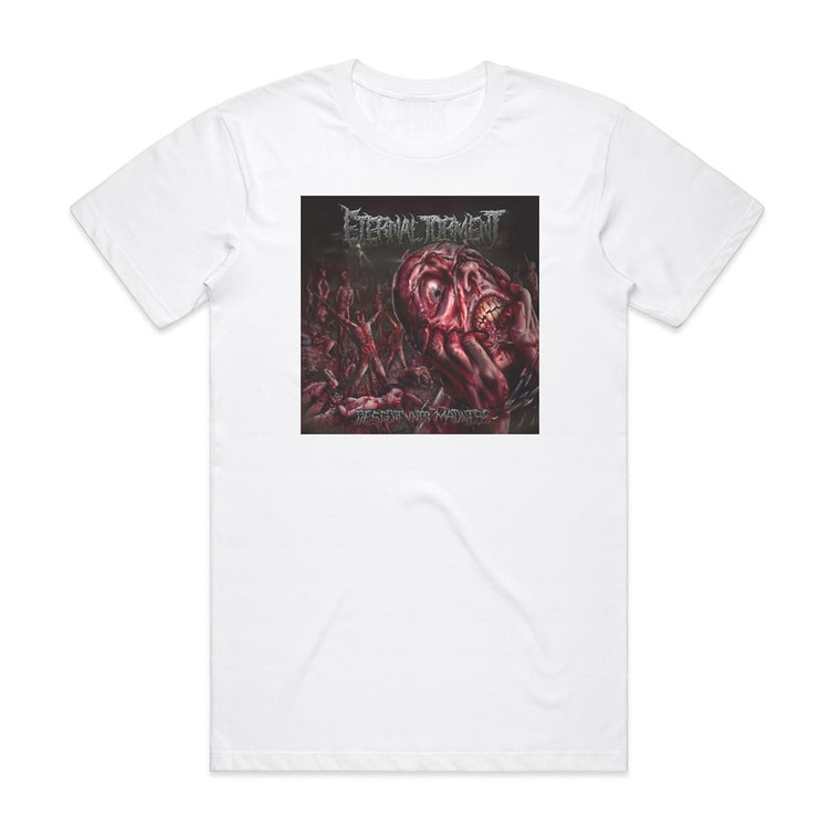 Eternal Torment Descent Into Madness Album Cover T-Shirt White