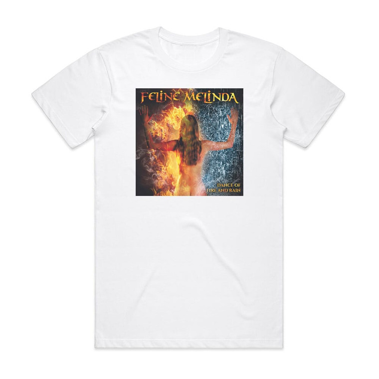 Feline Melinda Feline Melinda Album Cover T-Shirt White
