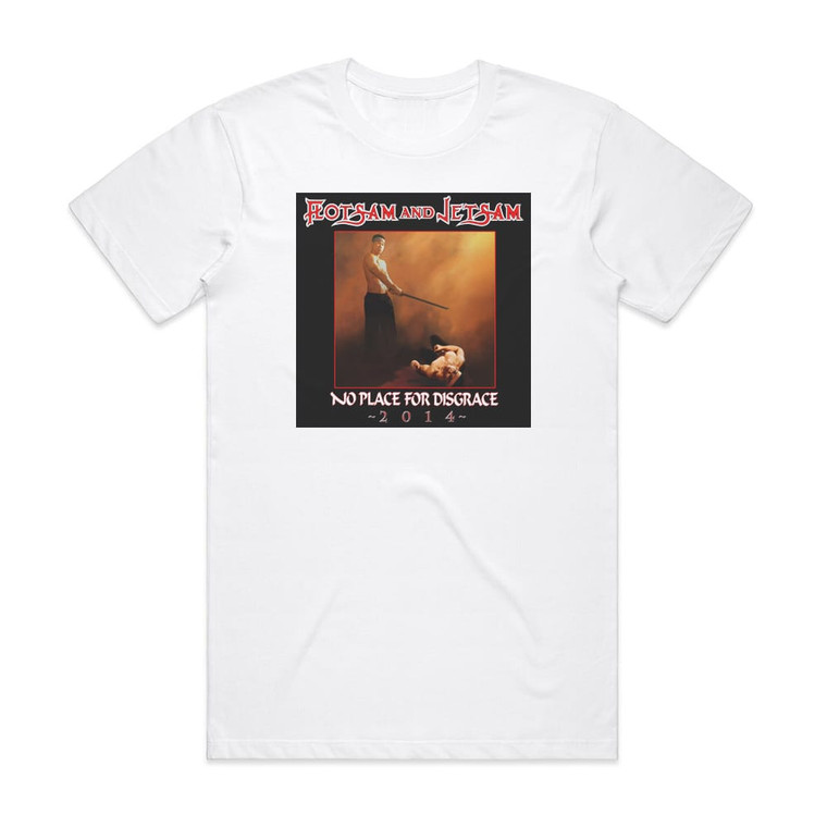 Flotsam and Jetsam No Place For Disgrace 2014 Album Cover T-Shirt White