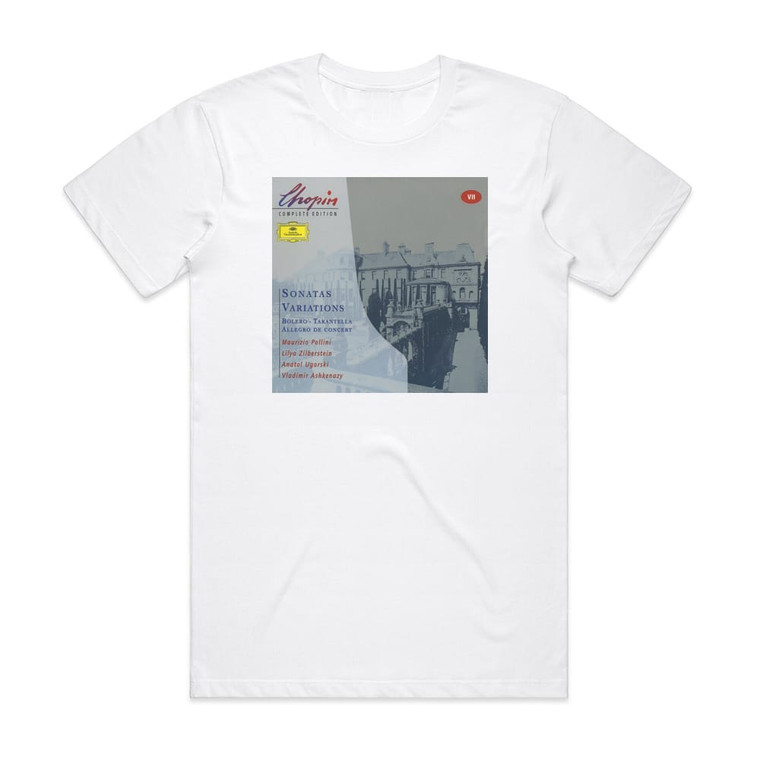 Frederic Chopin Complete Edition 5 Album Cover T-Shirt White