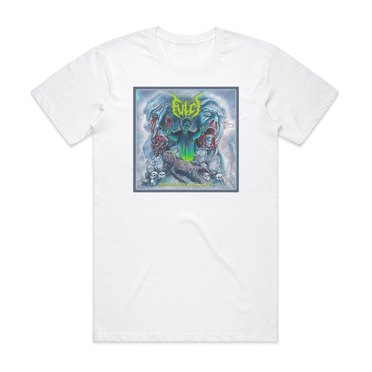 Fulci Opening The Hell Gates 1 Album Cover T-Shirt White