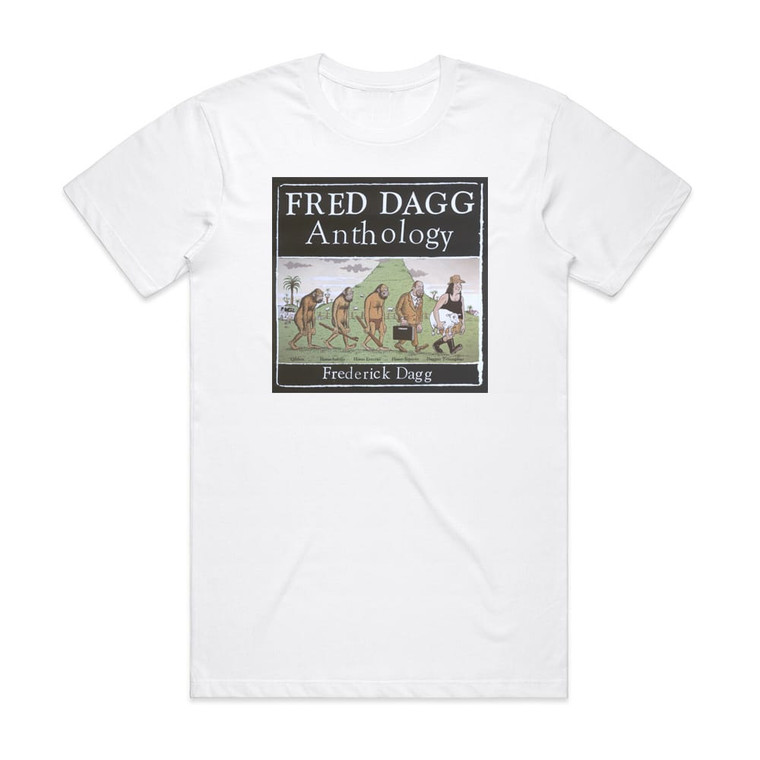 Fred Dagg Anthology Album Cover T-Shirt White
