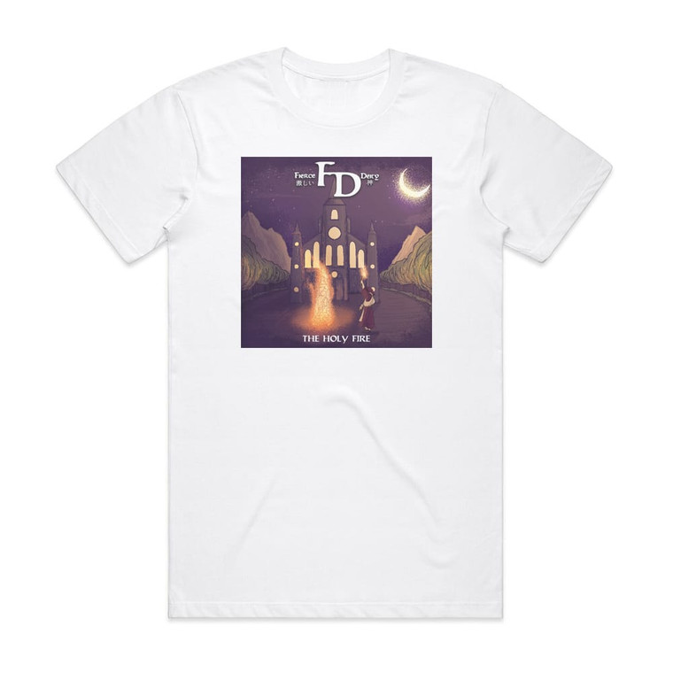 Fierce Deity The Holy Fire Album Cover T-Shirt White