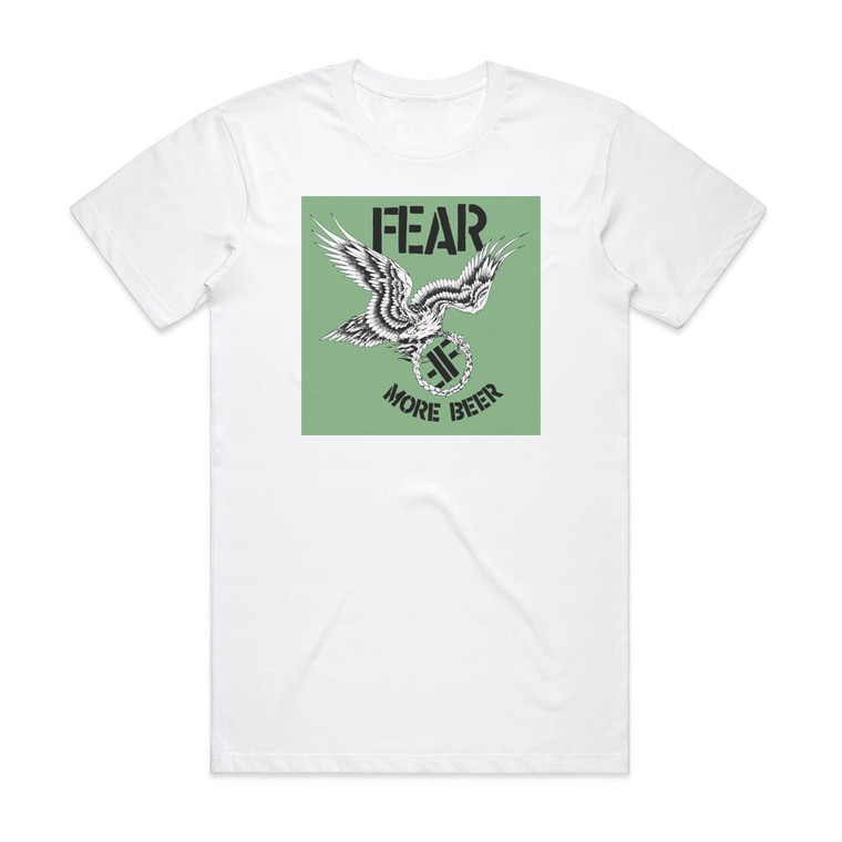 Fear More Beer Album Cover T-Shirt White