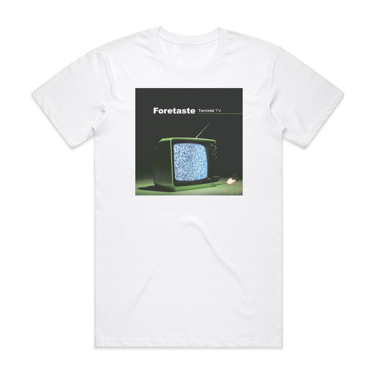 Foretaste Terrorist Tv Album Cover T-Shirt White