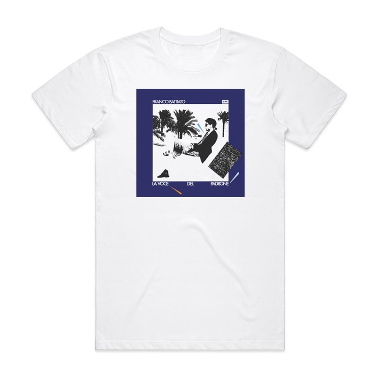 Franco Battiato La Voce Del Padrone Album Cover T-Shirt White