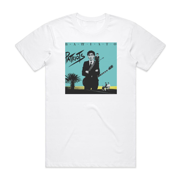 Franco Battiato Patriots Album Cover T-Shirt White