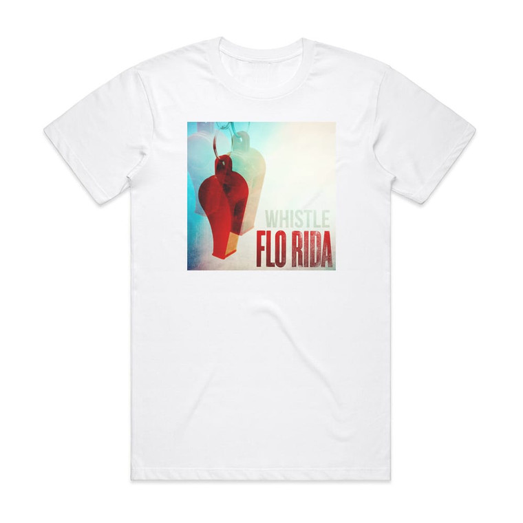 Flo Rida Whistle Album Cover T-Shirt White