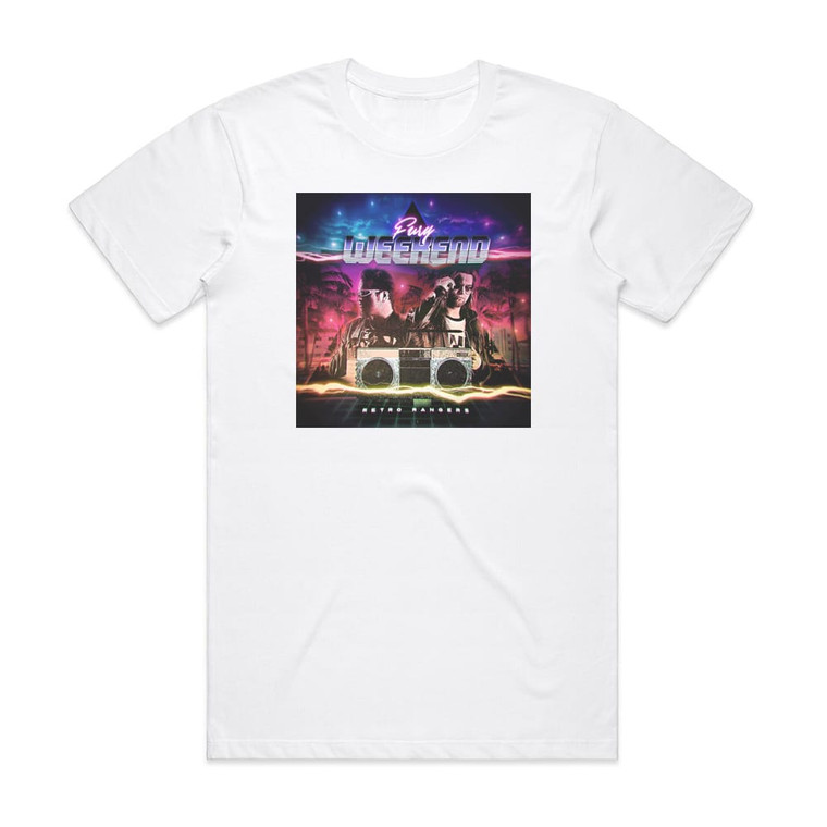Fury Weekend Retro Rangers Album Cover T-Shirt White
