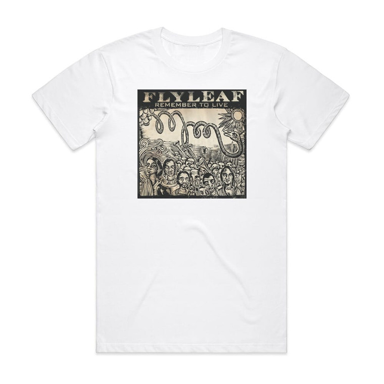 Flyleaf Remember To Live Album Cover T-Shirt White