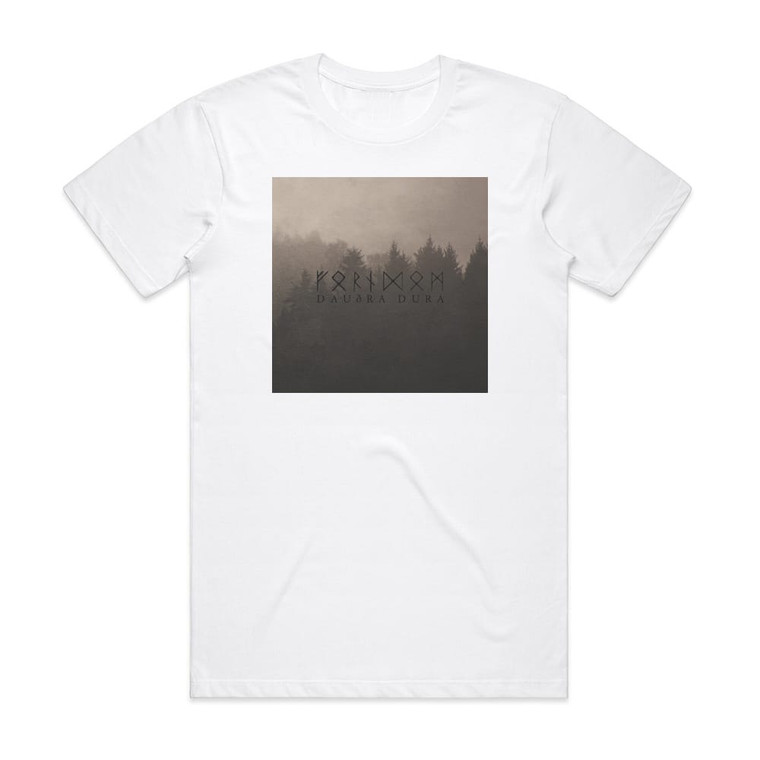 Forndom Daura Dura Album Cover T-Shirt White