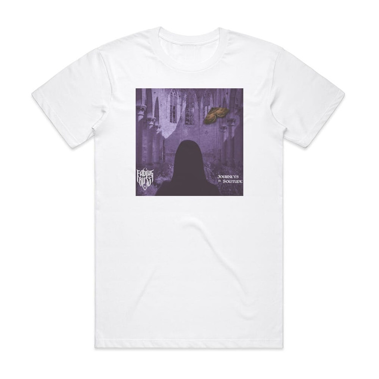 Fading Bliss Journeys In Solitude Album Cover T-Shirt White