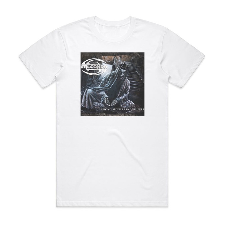 Falconer Among Beggars And Thieves Album Cover T-Shirt White