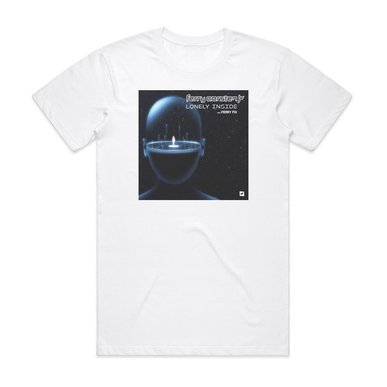 Ferry Corsten Lonely Inside Album Cover T-Shirt White