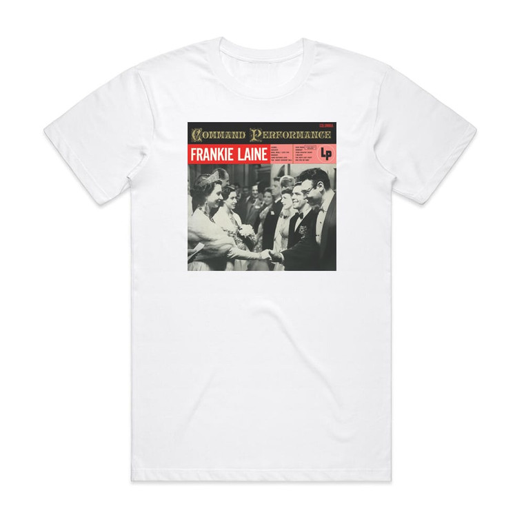 Frankie Laine Command Performance Album Cover T-Shirt White