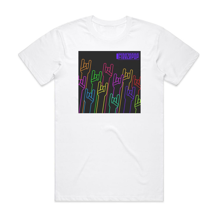 Freezepop Rokk Ep Album Cover T-Shirt White
