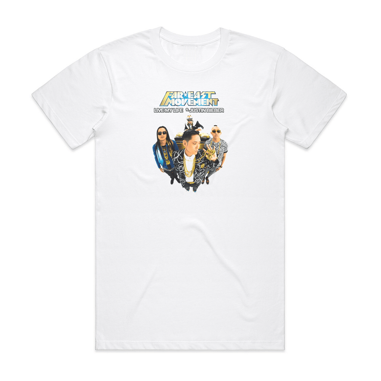 Far East Movement Live My Life Album Cover T-Shirt White