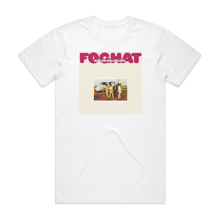 Foghat Rock And Roll Outlaws Album Cover T-Shirt White