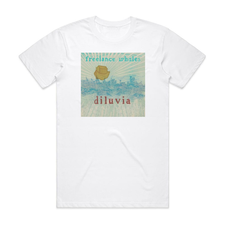 Freelance Whales Diluvia Album Cover T-Shirt White