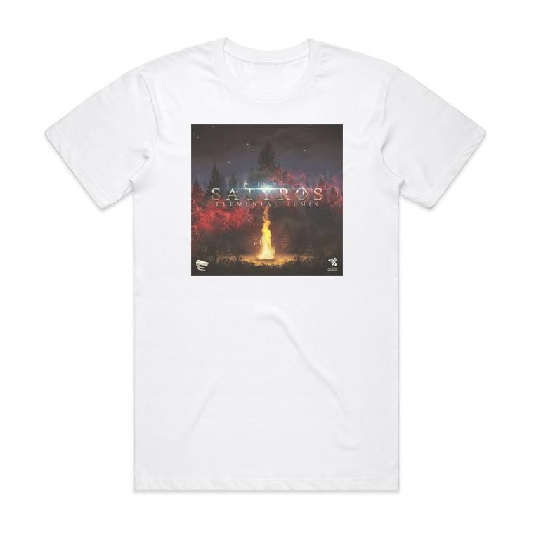 Faun Satyros Elemental Remix Album Cover T-Shirt White Faun Satyros Elemental Remix Album Cover T-Shirt White