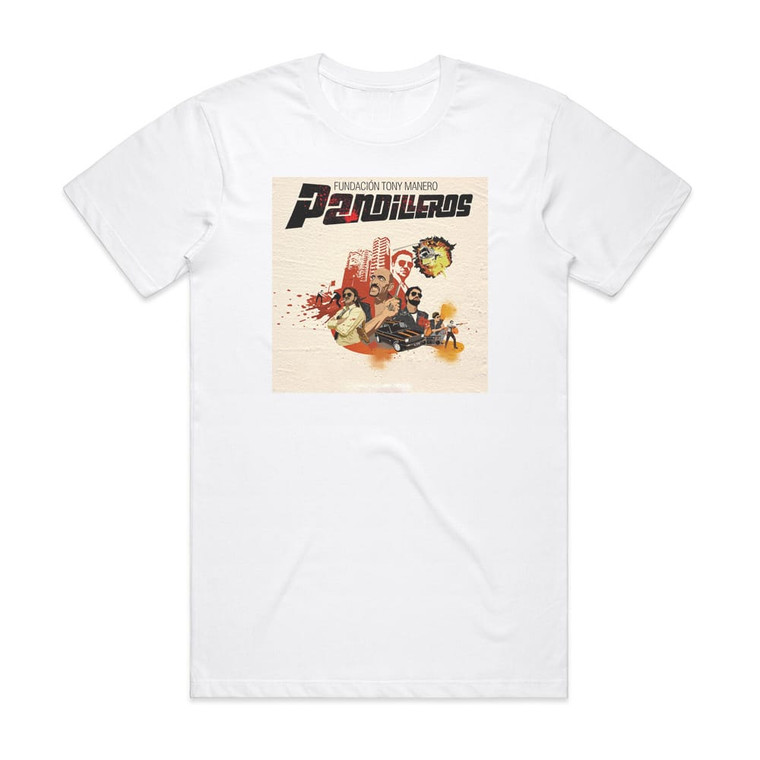 Fundacion Tony Manero Pandilleros Album Cover T-Shirt White