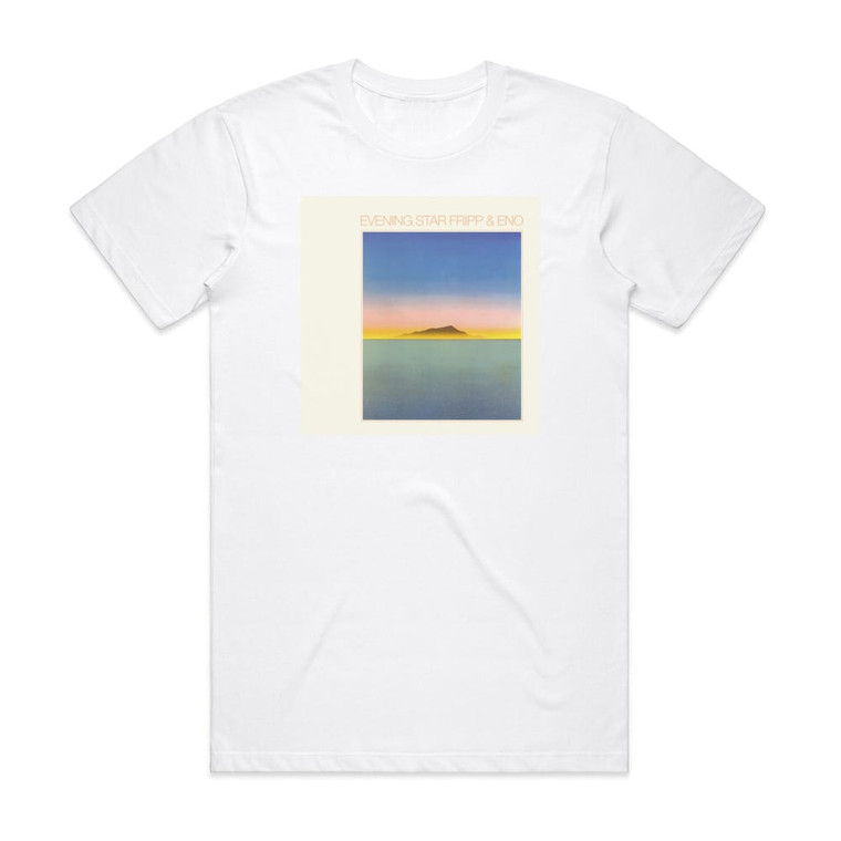 Fripp and Eno Evening Star Album Cover T-Shirt White