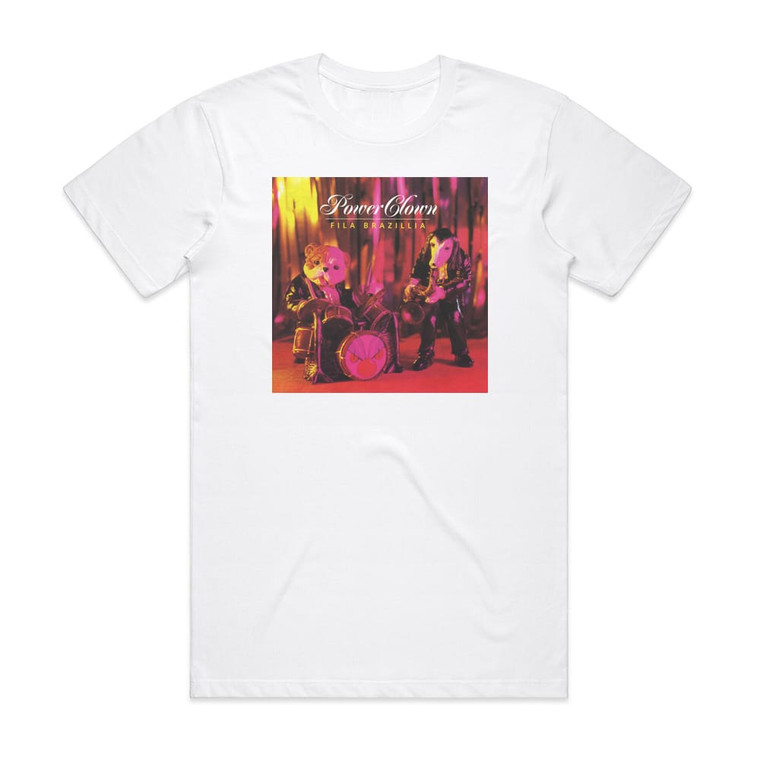 Fila Brazillia Power Clown Album Cover T-Shirt White