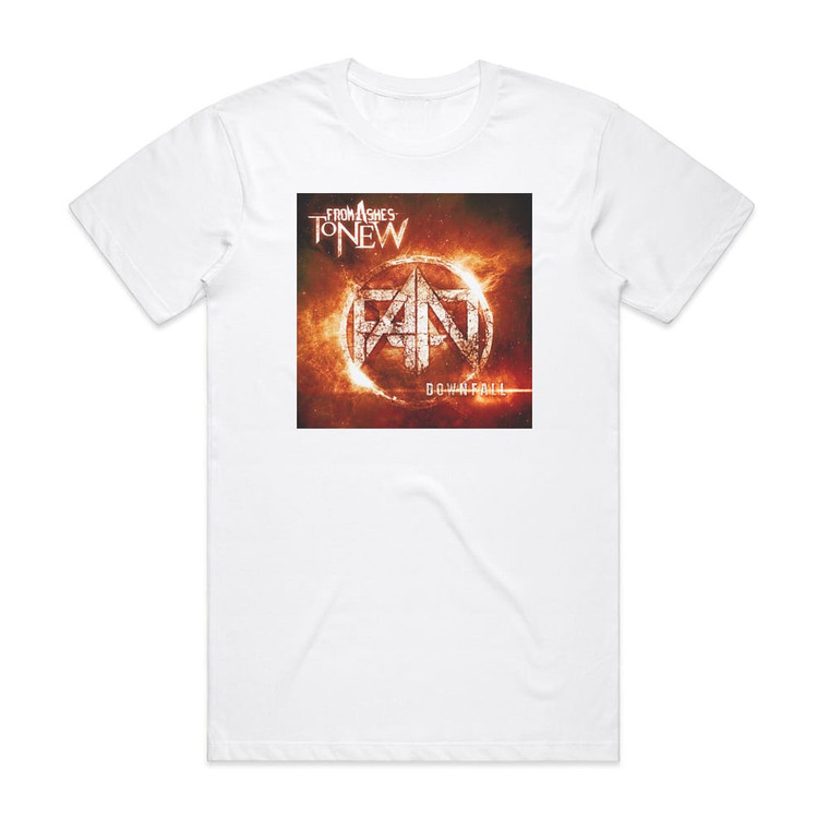 From Ashes To New Downfall Album Cover T-Shirt White