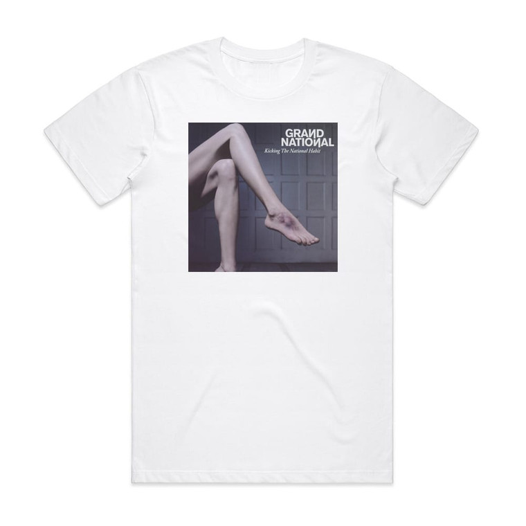 Grand National Kicking The National Habit Album Cover T-Shirt White