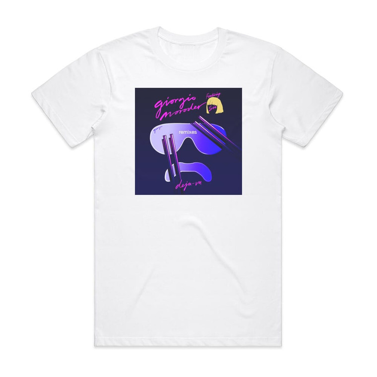 Giorgio Moroder Dj Vu 3 Album Cover T-Shirt White