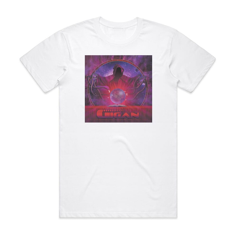 Gigan Multi Dimensional Fractal Sorcery And Super Science Album Cover T-Shirt White