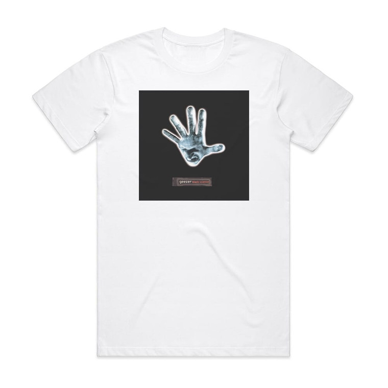 GZR Black Science Album Cover T-Shirt White