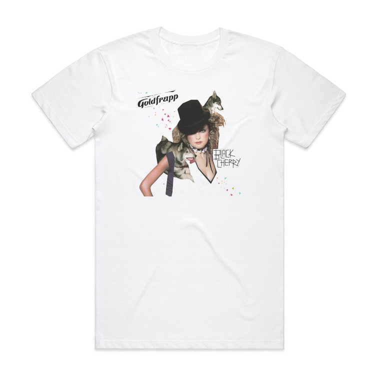 Goldfrapp Black Cherry 1 Album Cover T-Shirt White