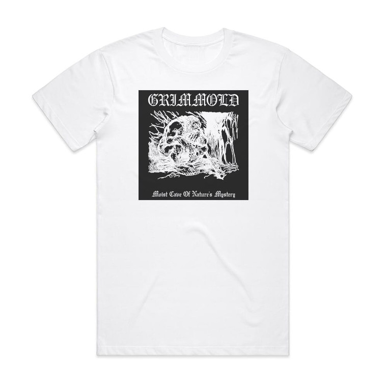 Grimmold Moist Cave Of Natures Mystery Album Cover T-Shirt White