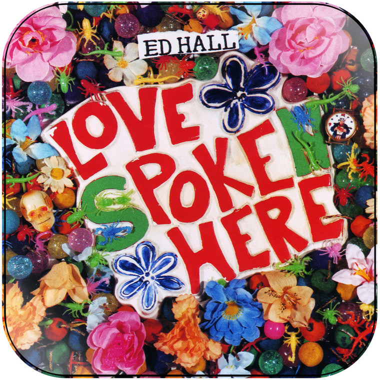 Ed Hall Love Poke Here Album Cover Sticker