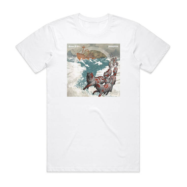 Graves at Sea Graves At Sea Sourvein Album Cover T-Shirt White
