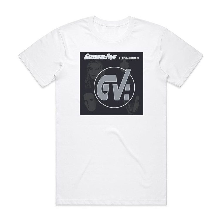 Gemini Five Black Anthem Album Cover T-Shirt White