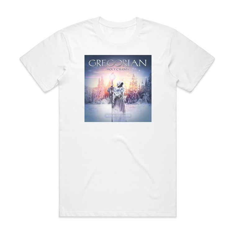Gregorian Holy Chants Album Cover T-Shirt White