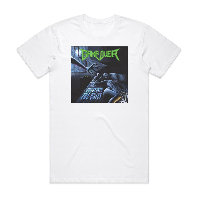 Game Over Burst Into The Quiet Album Cover T-Shirt White
