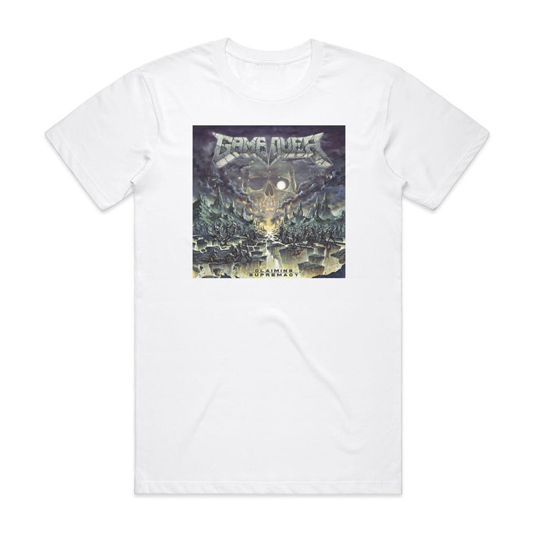 Game Over Claiming Supremacy Album Cover T-Shirt White