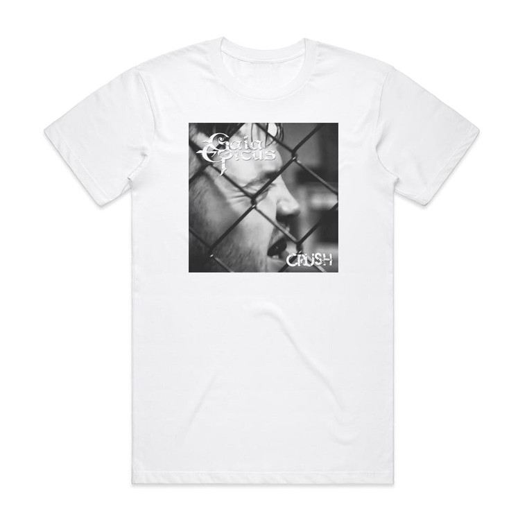 Gaia Epicus Crush Album Cover T-Shirt White Gaia Epicus Crush Album Cover T-Shirt White