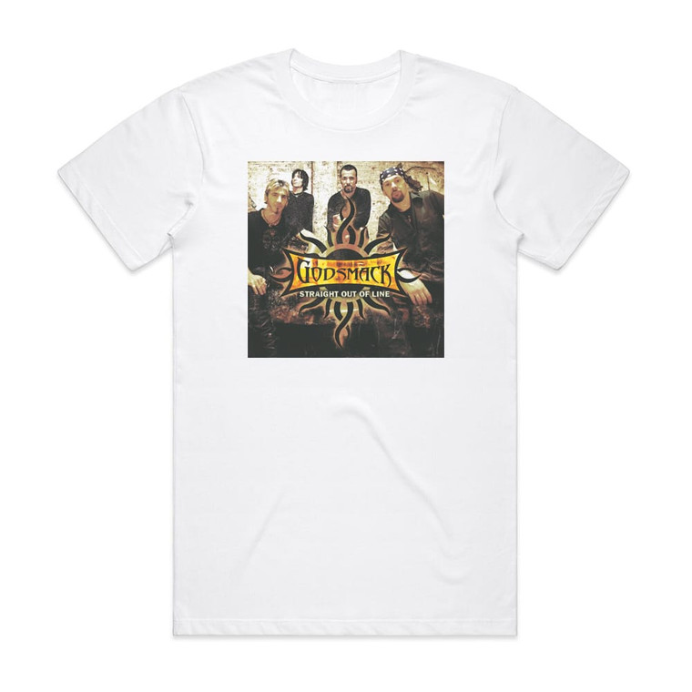 Godsmack Straight Out Of Line Album Cover T-Shirt White