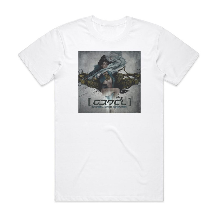 Grendel Harsh Generation Album Cover T-Shirt White
