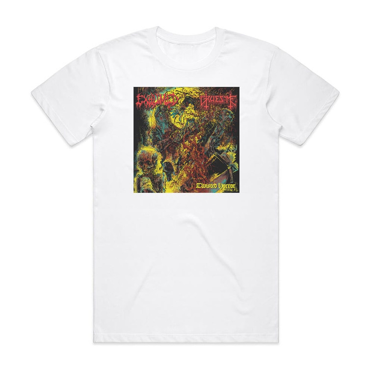 Gruesome Twisted Horror Album Cover T-Shirt White