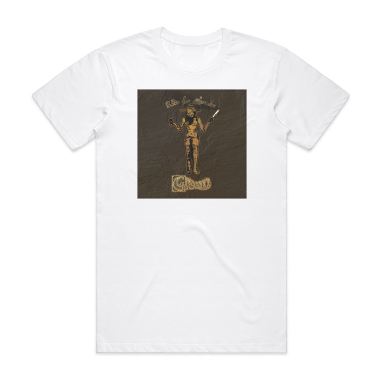 Groan Ride The Snake Album Cover T-Shirt White